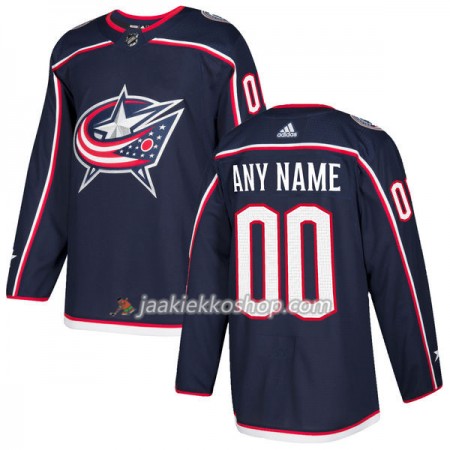Miehille NHL Columbus Blue Jackets Pelipaita Custom Adidas 2017-2018 Navy Authentic